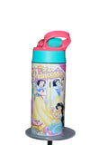12oz Kids Princess Water Bottle | Insulated Stainless Steel Kids Bottle | Fairytale Princess Tumbler