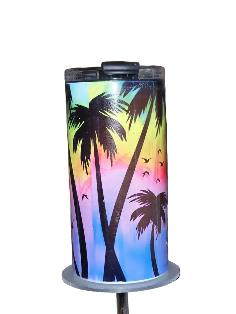 Float Drink Tan & Repeat 4-in-1 Can Cooler | Beach Can Cooler | Tropical Drink Holder