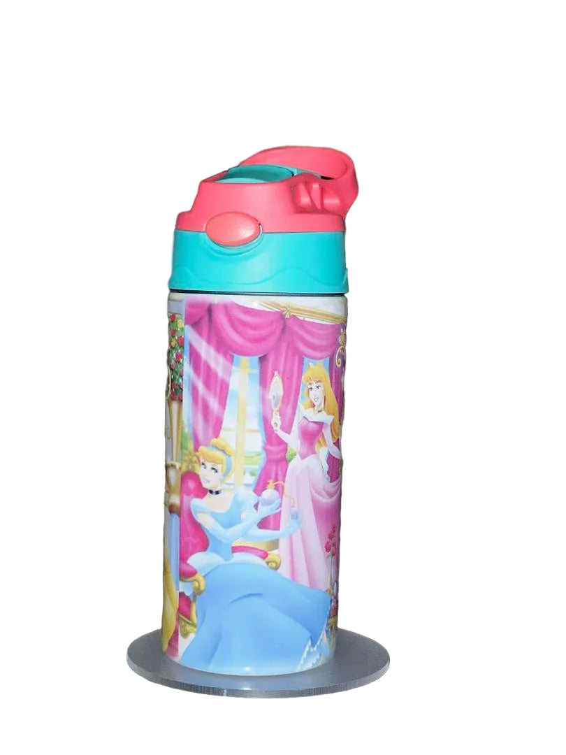 12oz Kids Princess Water Bottle | Insulated Stainless Steel Kids Bottle | Fairytale Princess Tumbler