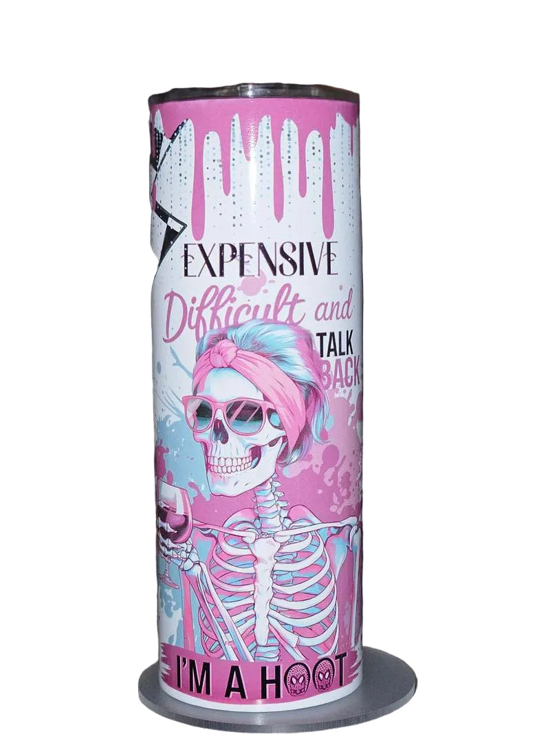 I'm Expensive, Difficult & Talk Back | 20oz Hogg Skinny Sublimation Tumbler