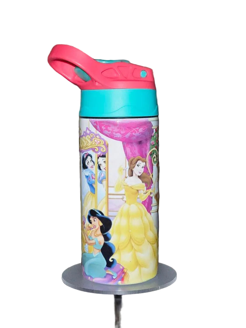 12oz Kids Princess Water Bottle | Insulated Stainless Steel Kids Bottle | Fairytale Princess Tumbler