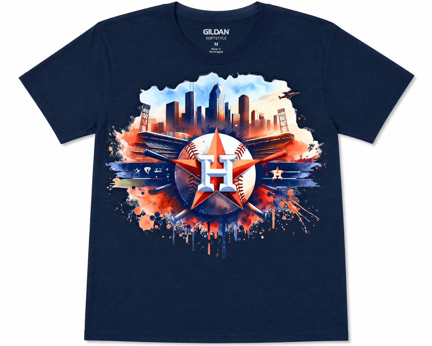 Houston Graphic T-Shirt | Premium Softstyle® Unisex Tee | DTF Printed Fan Shirt