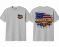 University of Florida Inspired Gators Flag Graphic T-Shirt | Gildan Softstyle® Unisex Tee | Front & Back DTF Printed Shirt