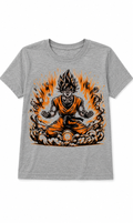 Youth Anime Warrior Graphic Tee | Manga Inspired DTF Shirt | Kids Softstyle Action T-Shirt