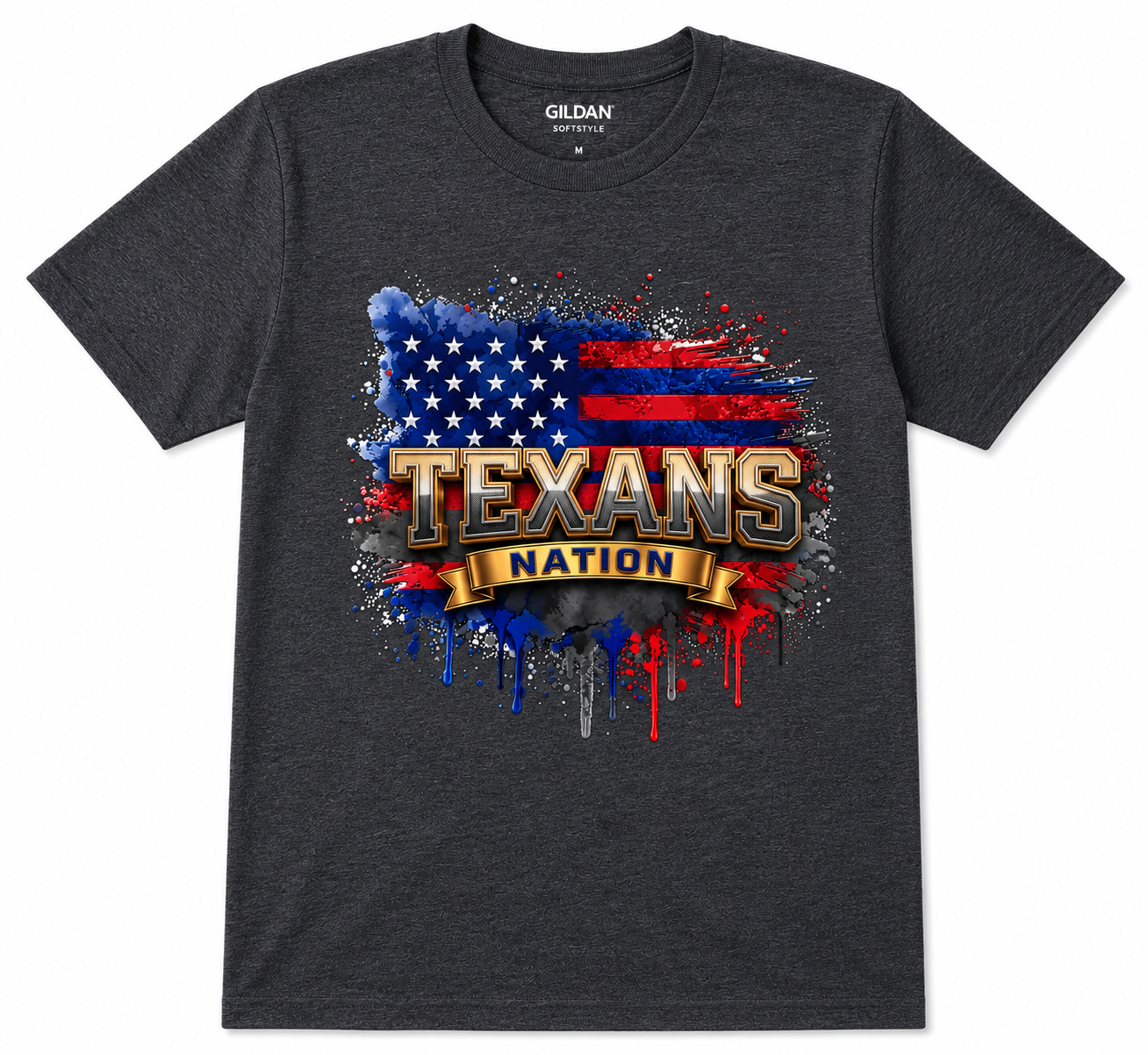 Houston Texans inspired Nation Graphic T-Shirt | Premium Softstyle Unisex Tee | DTF Printed Football Fan Shirt