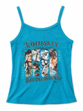 Whiskey, Cowboys & Bad Decisions | Turquoise Tank Top