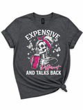 Expensive, Different & Talks Back | Heather Charcoal Graphic Tee