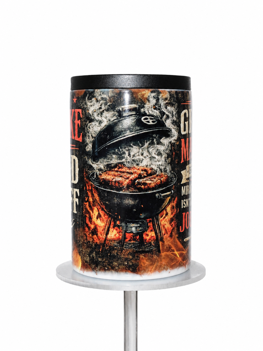 4-in-1 Grill Master Can Cooler | BBQ Can Cooler | Insulated Drink Holder for Grill Lovers