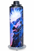Jujutsu Anime-Inspired 20 oz Water Bottle | White-Haired Sorcerer Design | Stainless Steel Insulated Bottle