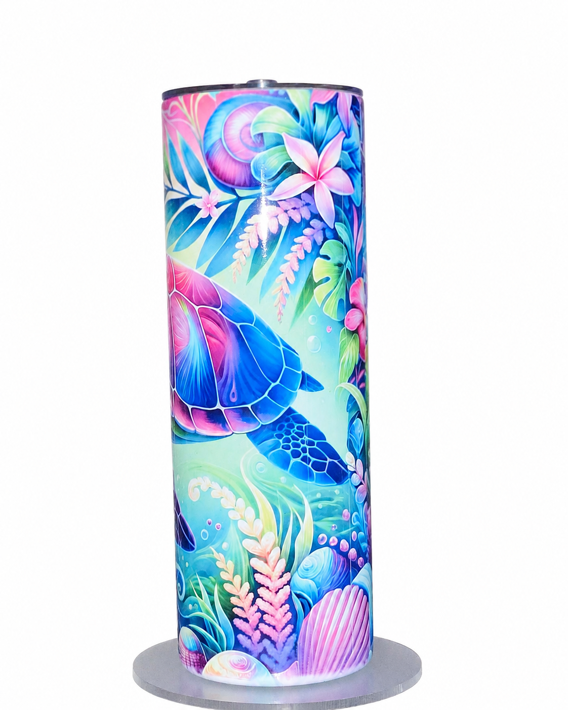 Pastel Vibrant Sea Turtle Paradise | 20oz Hogg Skinny Sublimation Tumbler