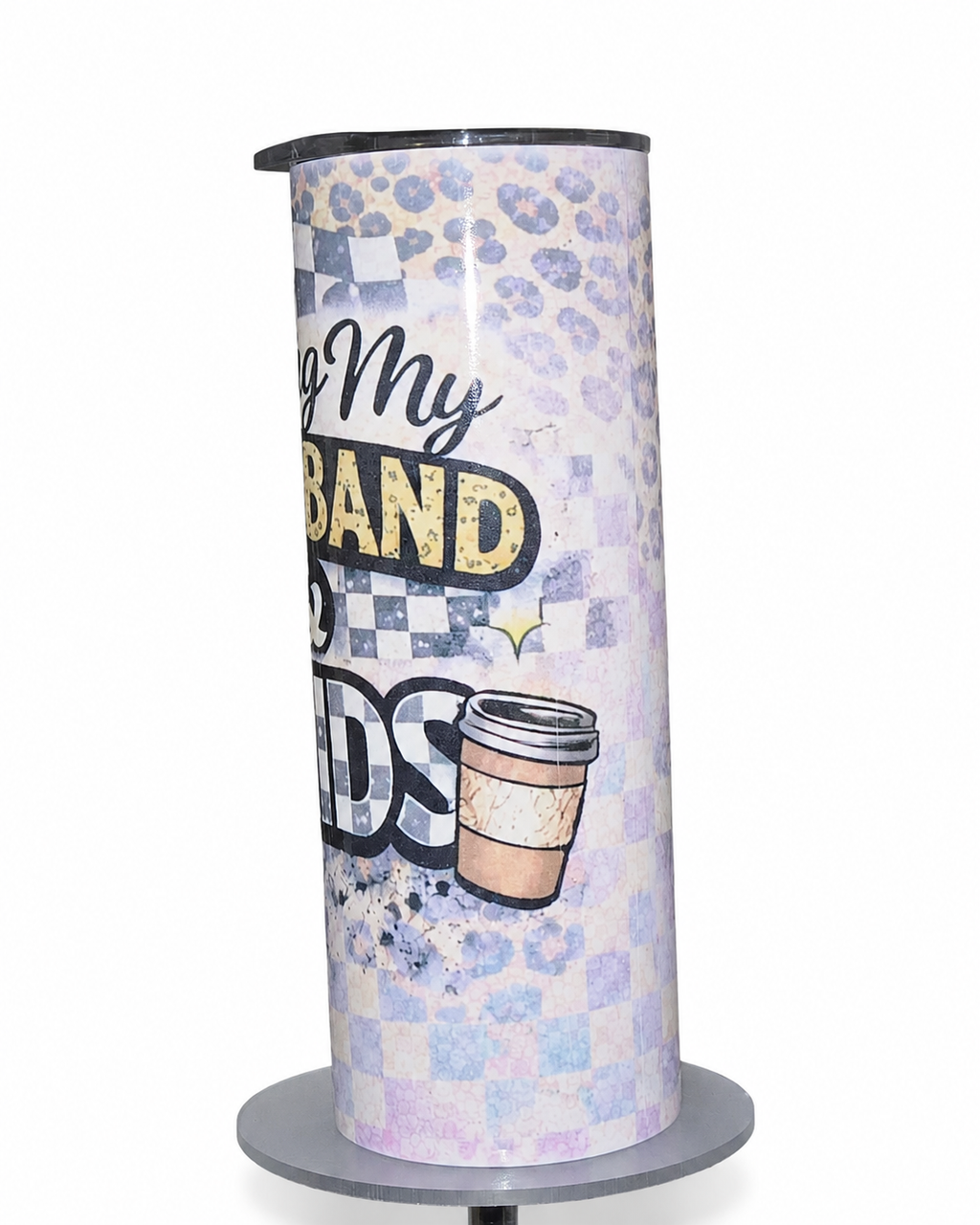 Raising My Husband & My Kids | 20oz Hogg Skinny Sublimation Tumbler