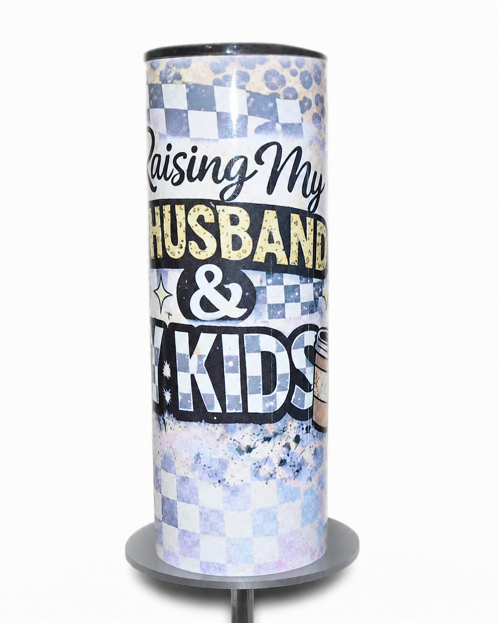 Raising My Husband & My Kids | 20oz Hogg Skinny Sublimation Tumbler
