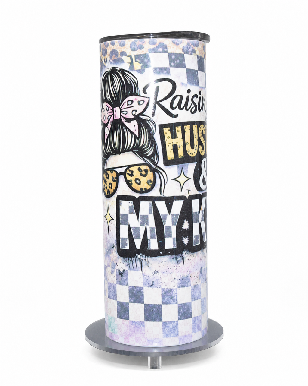 Raising My Husband & My Kids | 20oz Hogg Skinny Sublimation Tumbler