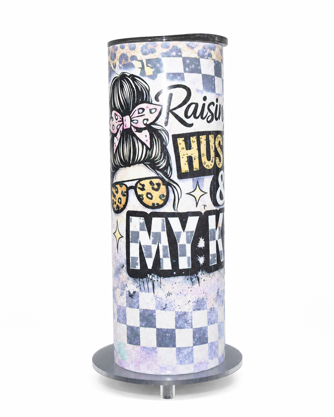 Raising My Husband & My Kids | 20oz Hogg Skinny Sublimation Tumbler