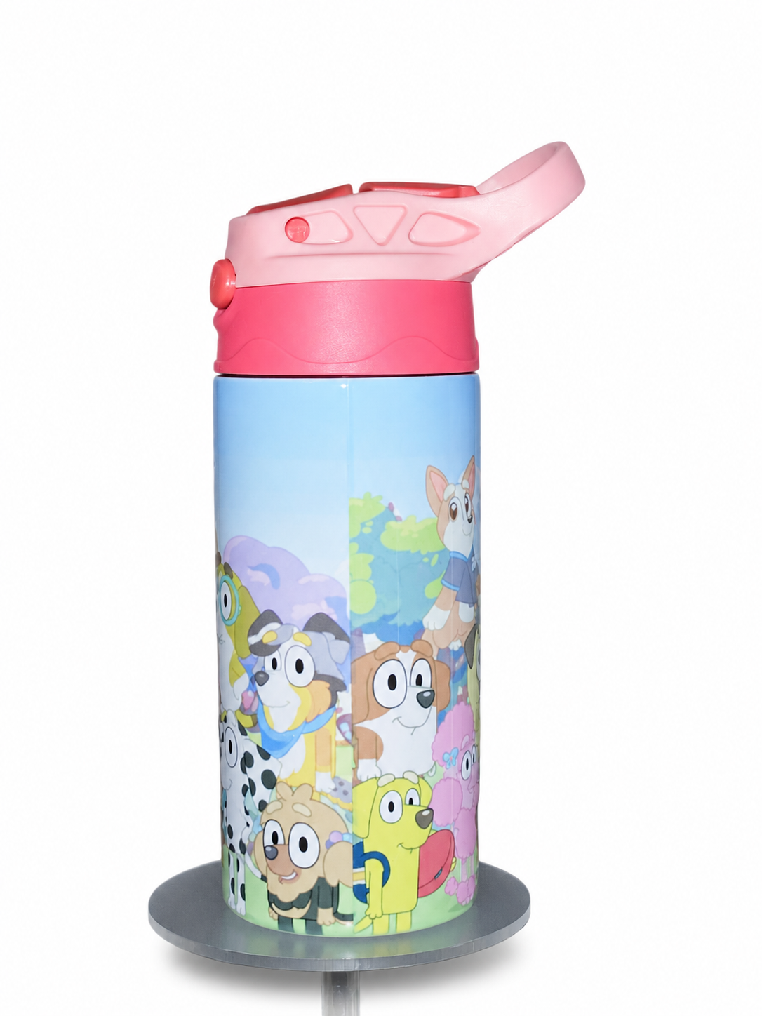 12oz Bluey Kids Water Bottle | Insulated Stainless Steel Kids Bottle | Cartoon Puppy Water Bottle