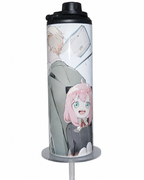 20oz Anime Water Bottle | Stainless Steel Insulated Bottle | Spy Family Inspired Character Tumbler