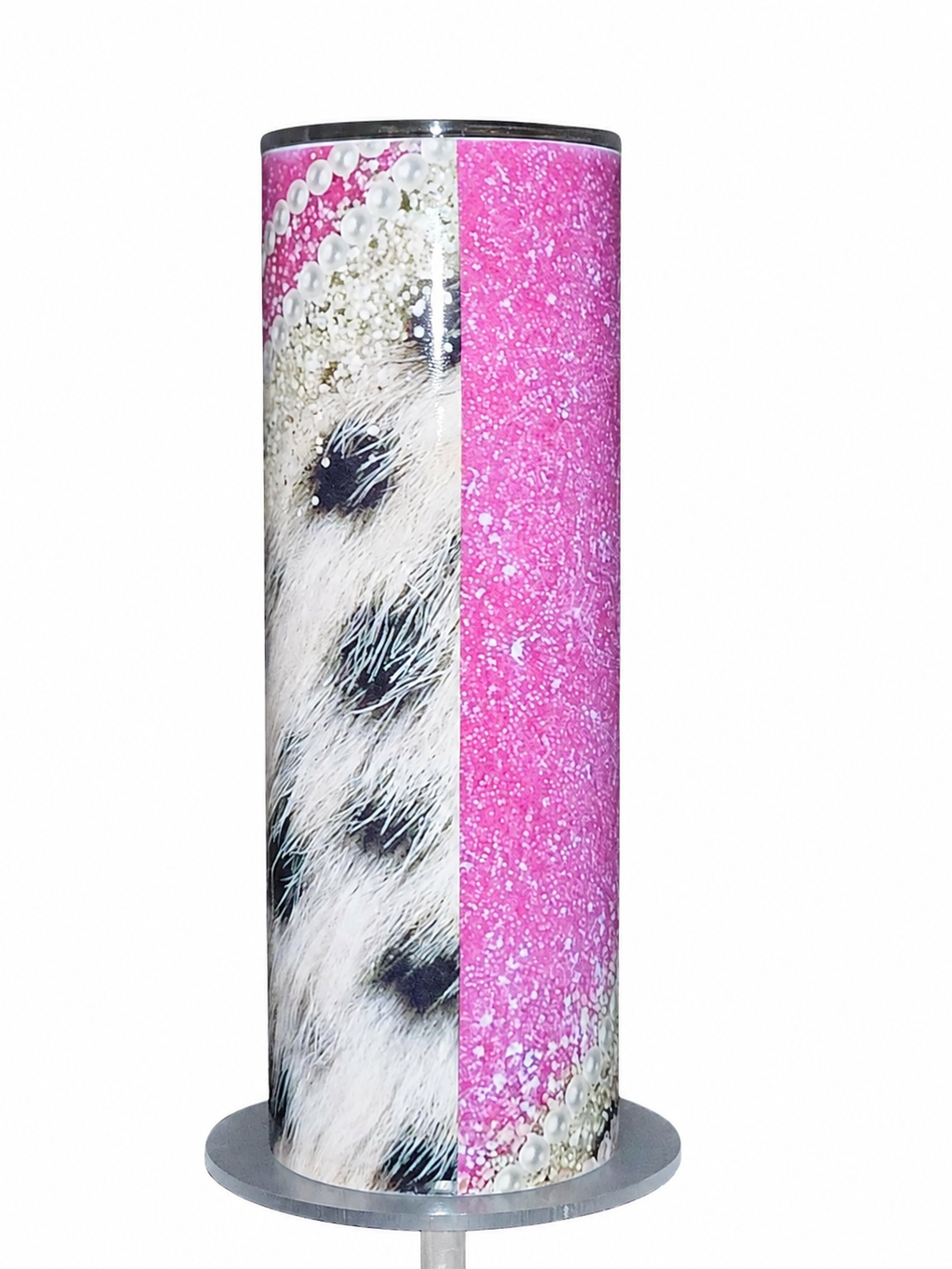 Louis V - Pink Glam Inspired Fashion Tumbler | 20oz Skinny Sublimation Tumbler