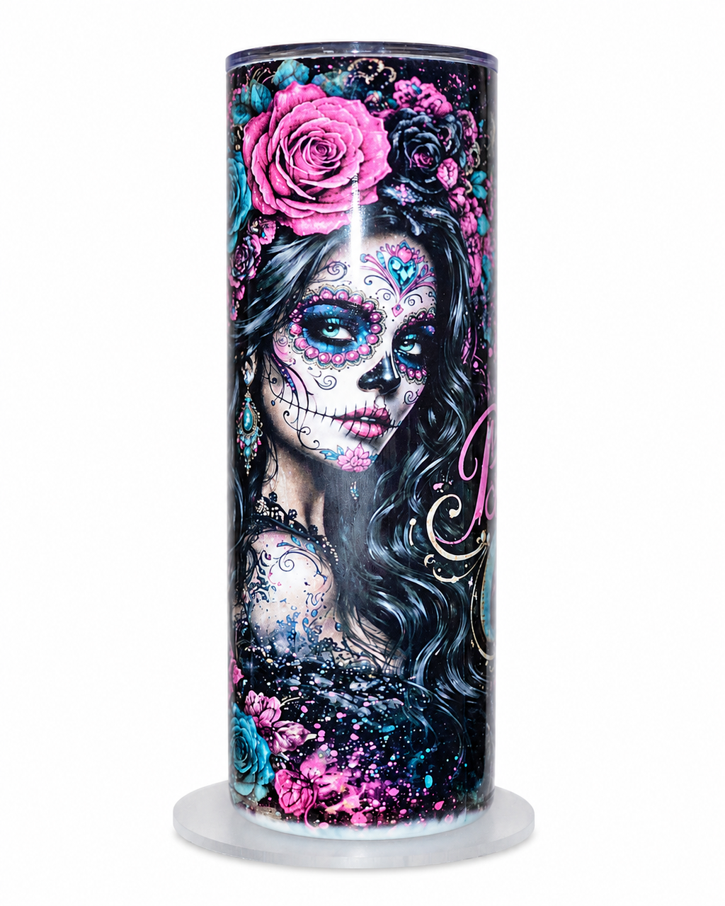 Sugar Skull Beauty | 20oz Hogg Skinny Sublimation Tumbler