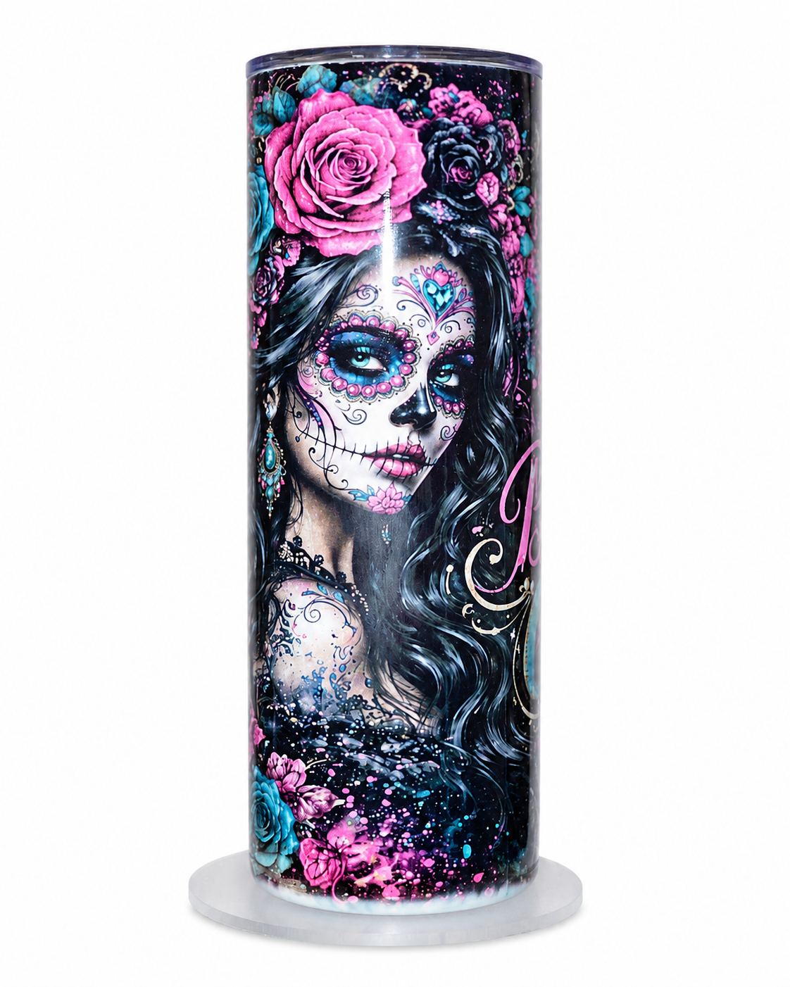 Sugar Skull Beauty | 20oz Hogg Skinny Sublimation Tumbler