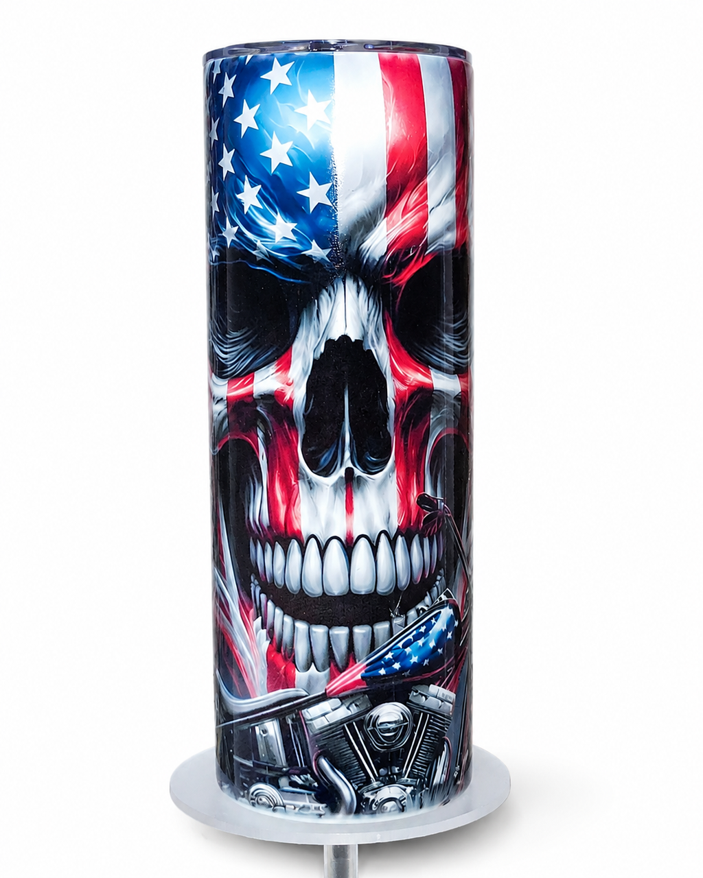 American Skull Biker | 20oz Hogg Skinny Sublimation Tumbler