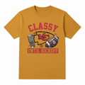 Classy Until Kickoff Kansas City Football Graphic Tee | Game Day Shirt Chiefs| DTF Printed Football T-Shirt