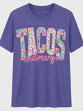 Tacos & Margaritas Graphic Tee | Fiesta Vibes Shirt | Cute Foodie DTF T-Shirt