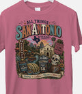 All Things San Antonio Texas Graphic Tee | River Walk & Alamo Shirt | Texas DTF T-Shirt