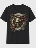 Beautifully Twisted Skull & Sunflower Graphic Tee | Gothic Floral Shirt | DTF Printed T-Shirt