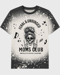 Feral and Unhinged Moms Club - Custom Splatter-Print T-Shirt