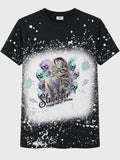 You Are Stronger Than the Storm Sublimation T-Shirt | Faux Bleach Graphic Tee | Inspirational Mental Health Shirt | Pastel Gothic Women's Tee