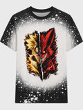 Naruto inspired - Anime Ninja Faux Bleach Shirt | Anime Inspired Graphic Tee | Sublimation Poly Shirt | DTF Cotton Shirt | Manga Fan Apparel