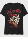 Skullspiration Punk Skull T-Shirt | Alternative Graphic Tee | Gothic Punk Rock Shirt | Edgy Skull Streetwear