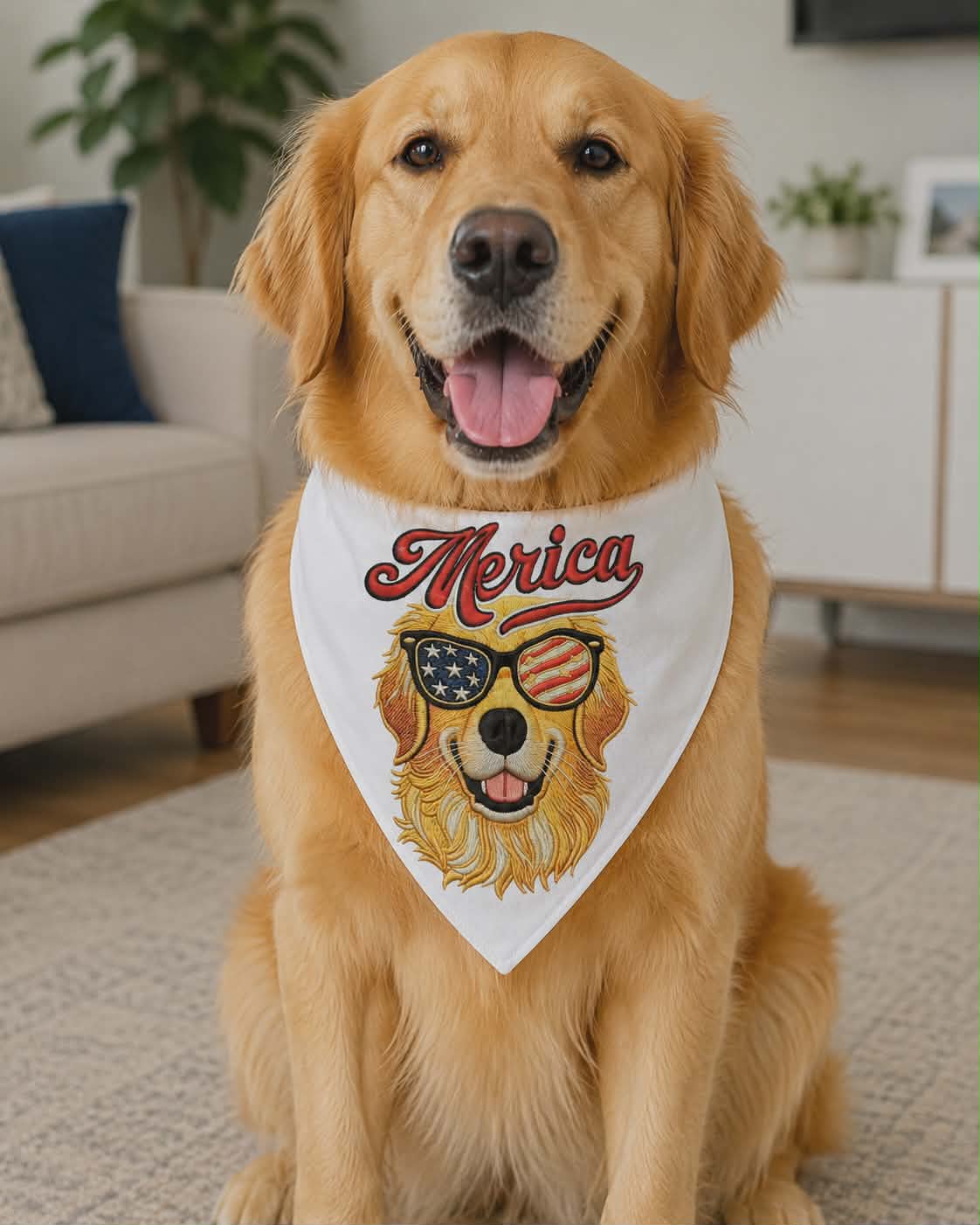 'Merica Dog Bandana | Patriotic 4th of July Pet Apparel