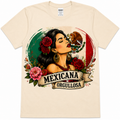 Mexicana y Orgullosa Graphic Tee | Mexican Pride Women's DTF Shirt | Softstyle Unisex T-Shirt