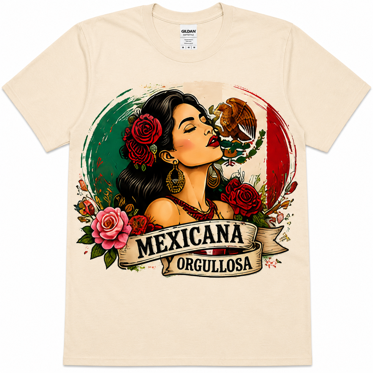 Mexicana y Orgullosa Graphic Tee | Mexican Pride Women's DTF Shirt | Softstyle Unisex T-Shirt