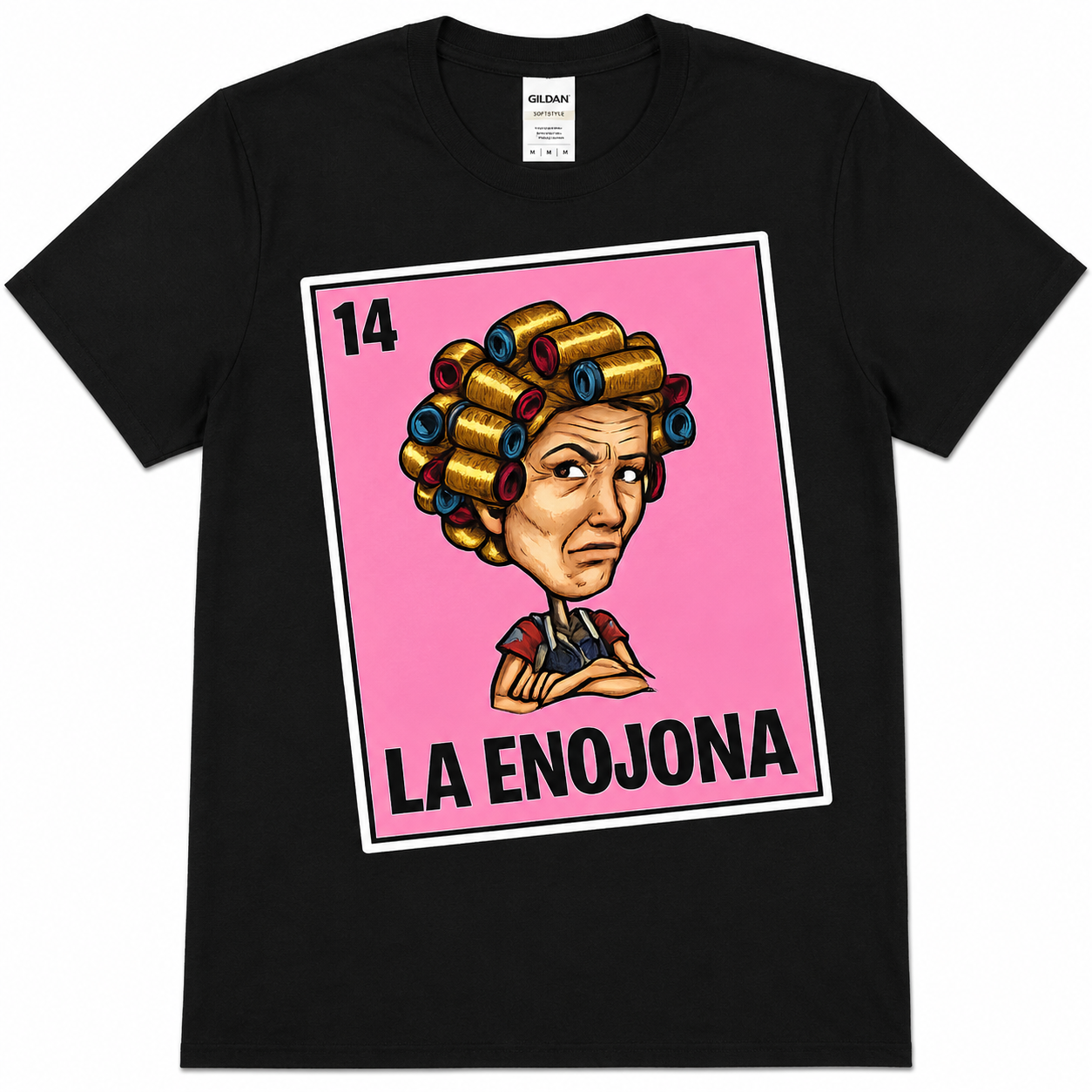 La Enojona Lotería Graphic Tee | Funny Mexican Mom DTF Shirt | Softstyle Unisex T-Shirt