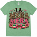 La Mera Mera Leopard & Pink Graphic Tee | Mexican Pride DTF Shirt | Women's Softstyle T-Shirt