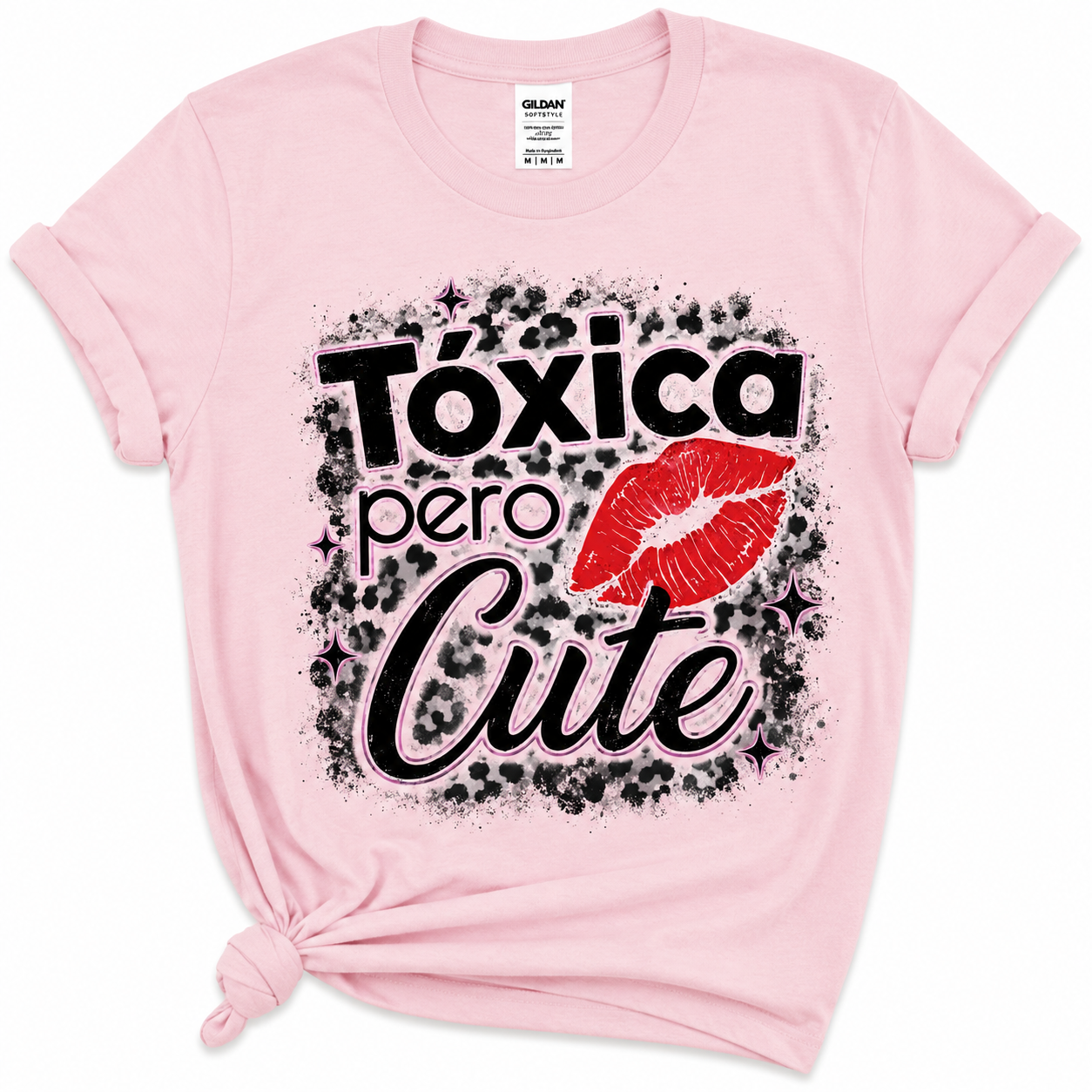 Tóxica Pero Cute Graphic Tee | Funny Latina Shirt | Cute Spicy Girl Softstyle T-Shirt