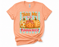 Take Me to the Pumpkin Patch | Cute Fall Pumpkin Graphic Tee | Softstyle Autumn Shirt | Cozy Harvest Shirt