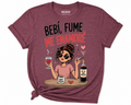 Bebí, Fumé, Me Enamoré | Funny Spanish Graphic Softstyle DTF Shirt | Sassy Latina Wine Lover Tee