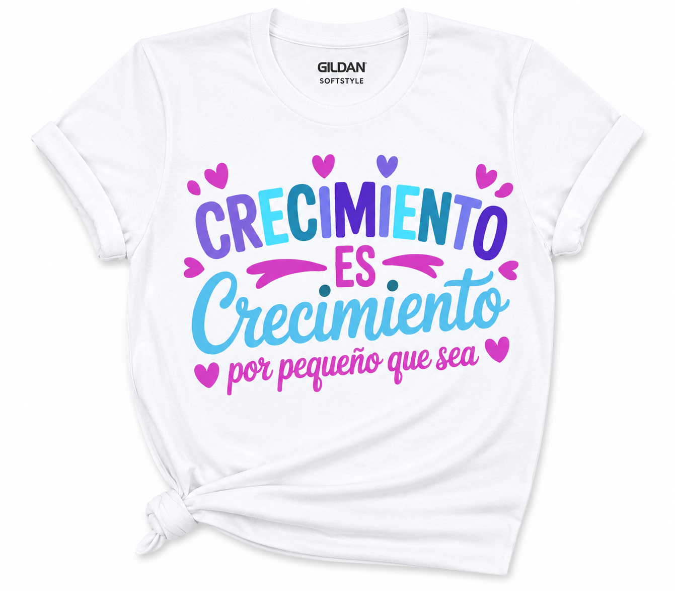 Crecimiento Es Crecimiento Por Pequeño Que Sea – Inspirational Spanish Graphic Tee | Softstyle DTF Shirt