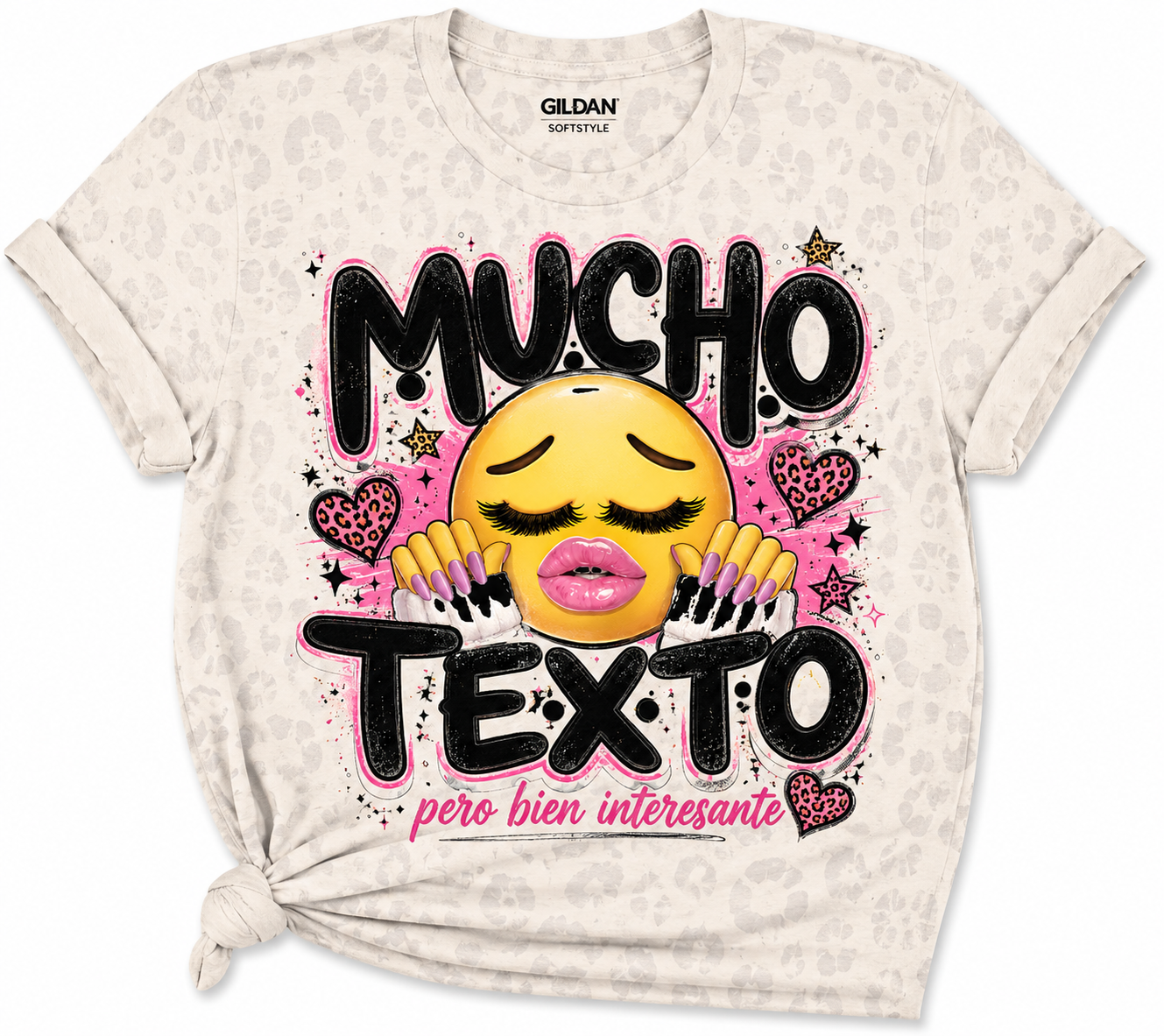 Mucho Texto, Pero Bien Interesante | Funny Spanish Graphic Tee | Boutique Style DTF Shirt
