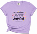 Mujeres Buenas Hay Muchas, Pero Tú Las Superas | Proverbs 31:29 Spanish Christian Graphic Tee | Faith Boutique Shirt | Softstyle DTF Tee