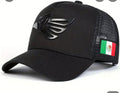 Black Mexico Eagle Trucker Hat | Premium Snapback with 3D Black Eagle Emblem & Mexican Flag Patch
