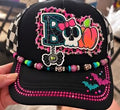 👻💗 BOO-tiful & Boujee — Pink Bling Halloween Trucker Hat