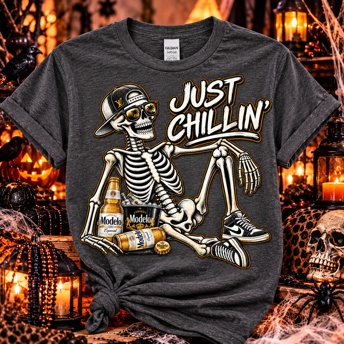 Just Chillin’ Skeleton Tee