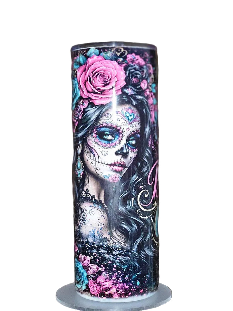 Sugar Skull Beauty | 20oz Hogg Skinny Sublimation Tumbler