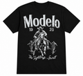 Modelo Cowboy Graphic T-Shirt | Vintage Western Beer Inspired DTF Shirt | The Fighting Spirit | Unisex Graphic Tee