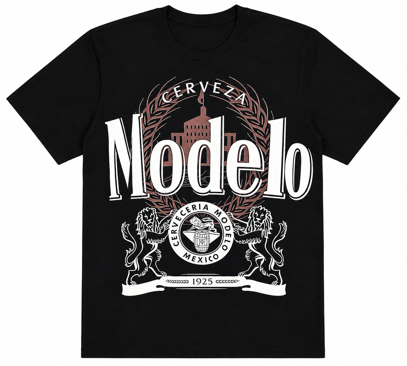 Vintage Brewery Graphic T-Shirt | Classic Beer Inspired DTF Printed Unisex Tee | Retro Crest Graphic Shirt
