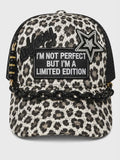 Limited Edition Boujee Leopard Trucker Hat | Sparkle Star Chain Hat